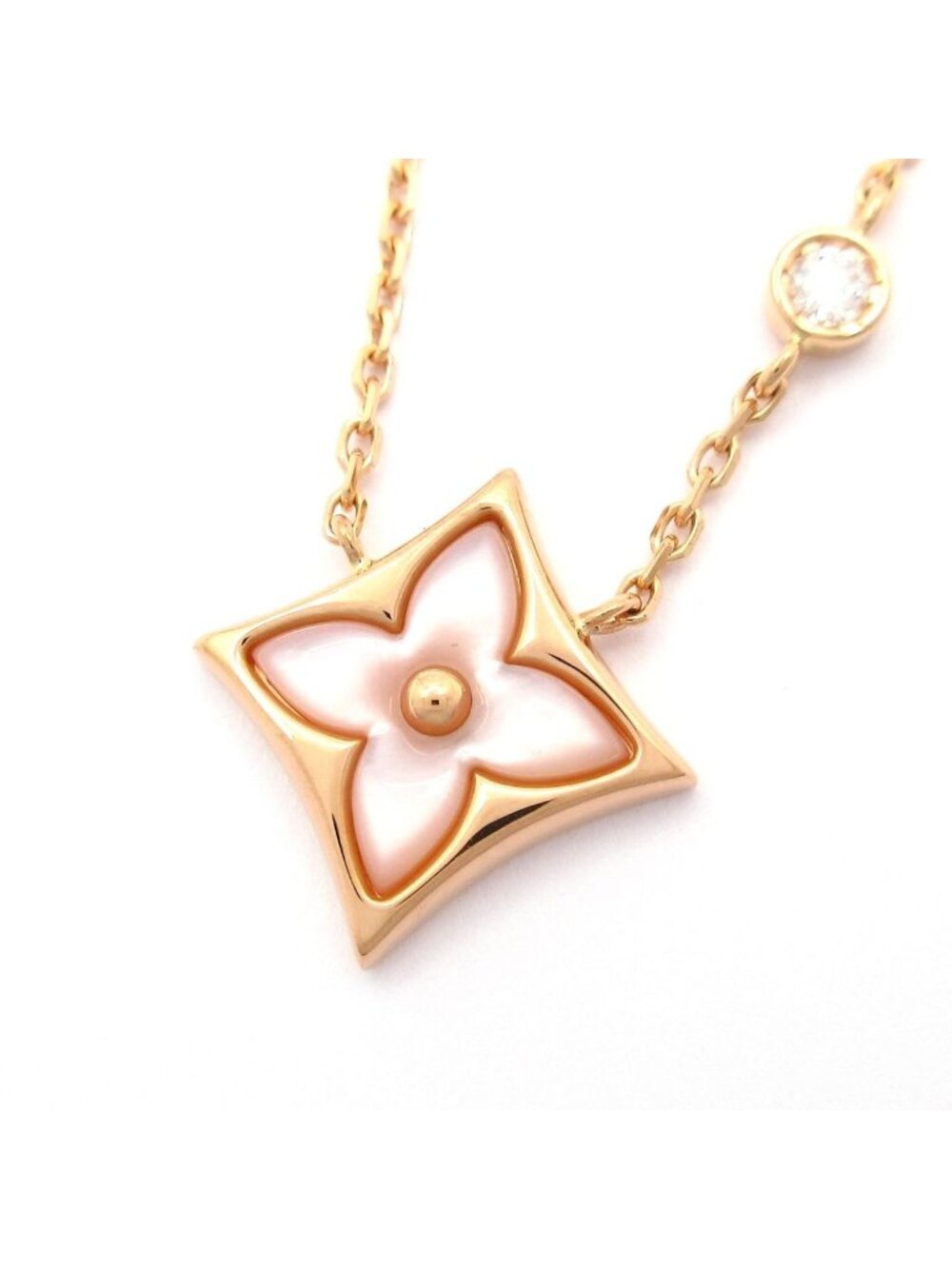 Louis Vuitton Pendant Star Blossom BB 18k Pink Gold White Mother of Pearl
